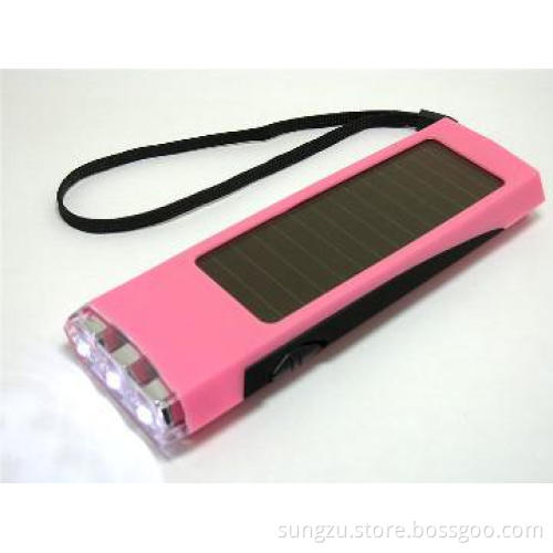 factory Solar Powered Keychain Flashlight
